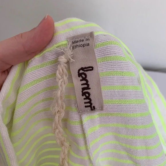 Lemlem Pants Women’s Small Neon Striped Draw String Light Pants - Picture 10 of 15